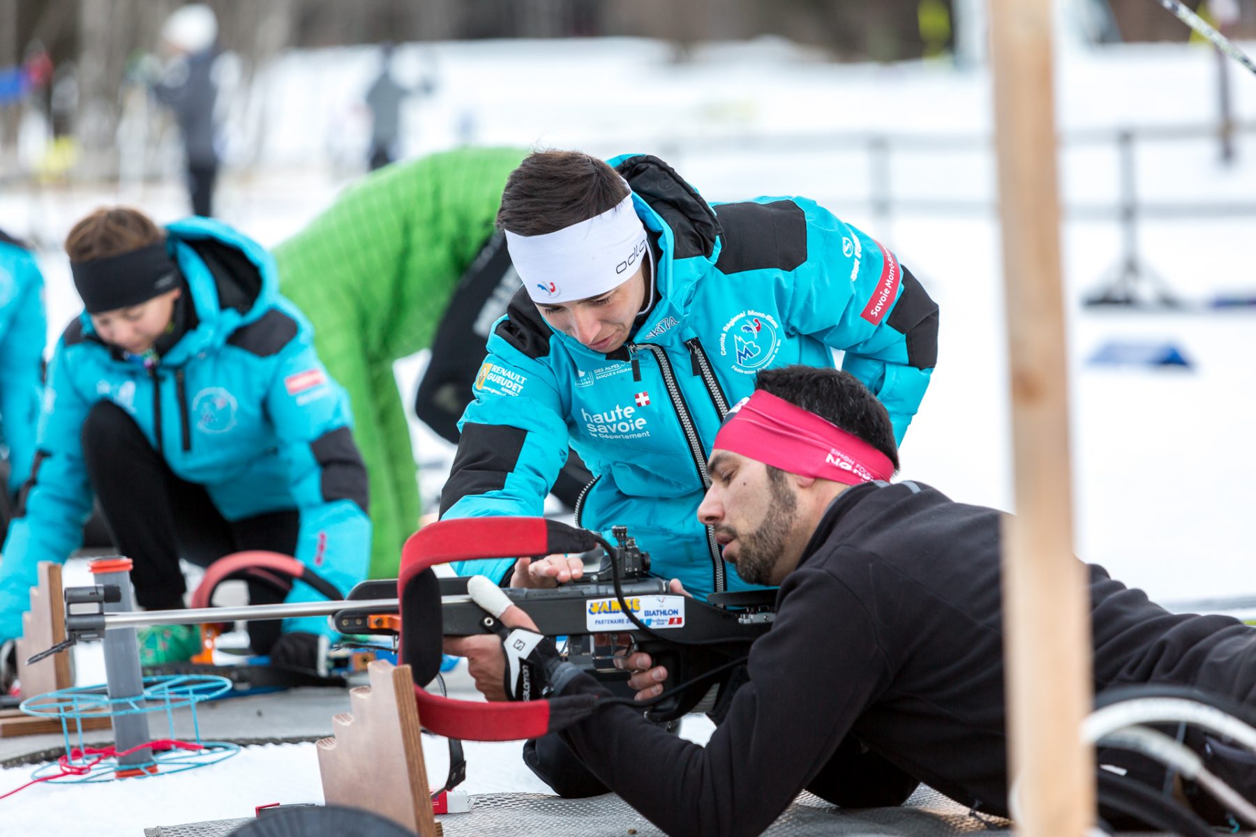 Entrainement Biathlon lors de l'Alpinum Impulse Tour